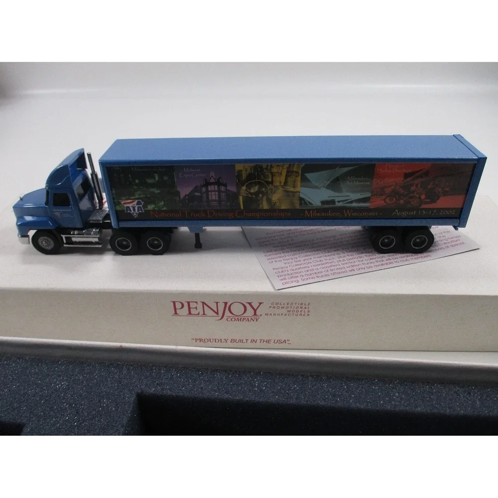 Penjoy Vintage Die Cast Semi Truck / Trailer 2002 ATA Truck Driving Championship